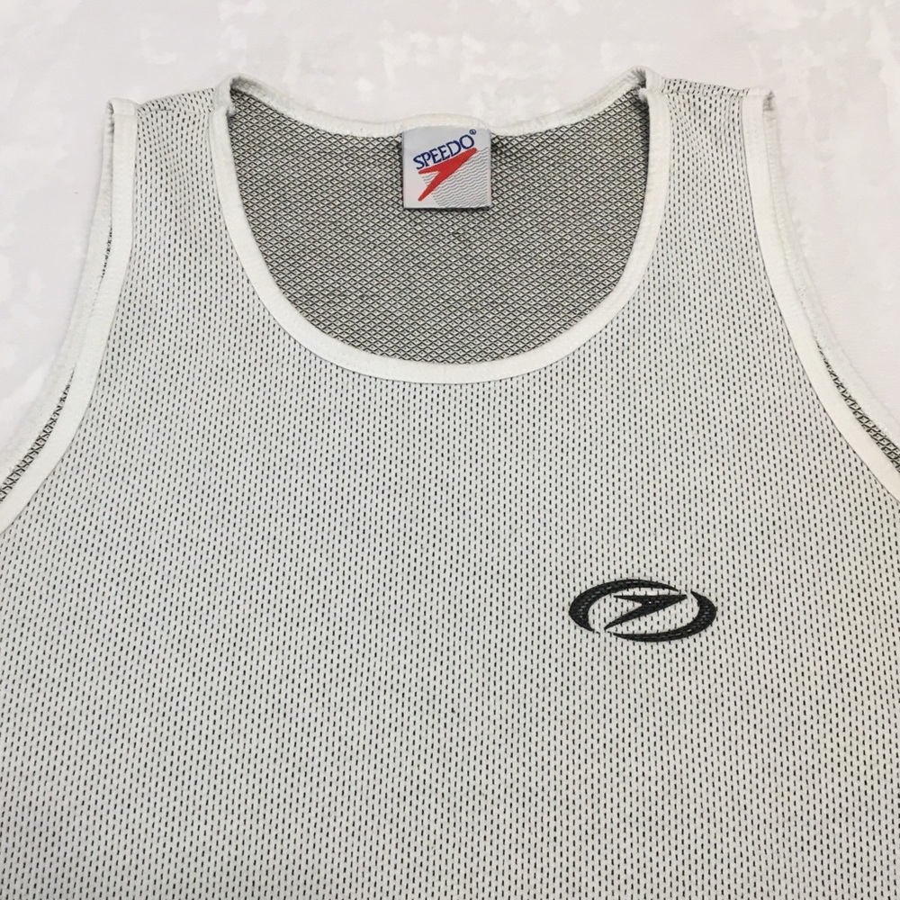 Women’s Vintage 1990’s Speedo Tank Top Shirt Gray Size Large